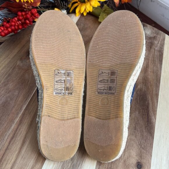 Soludos Wildflower Size US 5.5 M Women's Espadrille Slip-On Mules Midnight Blue - Picture 11 of 12